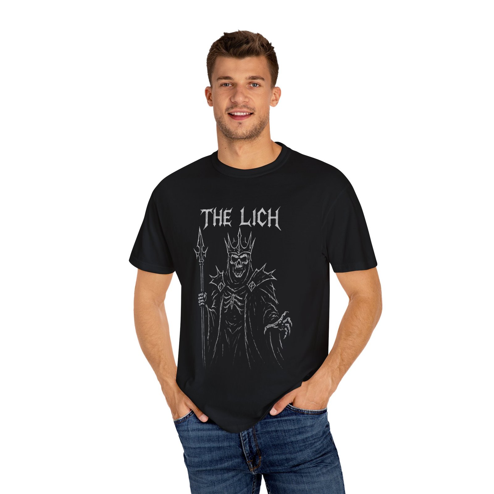 Gothic Graphic Tee - The Lich | Unisex T-shirt for Gamers | Perfect for D&D, Halloween, Cosplay, or Everyday Wear - Image 4